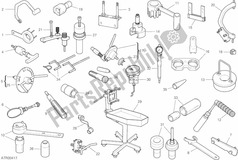 Todas las partes para Herramientas De Servicio De Taller (motor) de Ducati Supersport S Brasil 937 2020